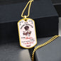 litzzy To My Badass Daughter - If Fate Whispers - Dog Tag - Military Ball Chain jewelry   