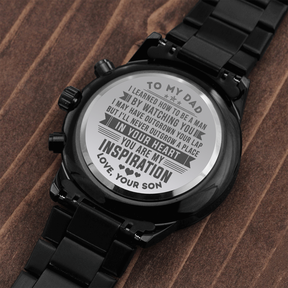 litzzy To my Dad - You are my inspiration - love, your son - Engraved Watch Jewelry   