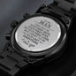 litzzy To My Man - I May Not Be Your First Date - Litzzy Engraved Premium Watch - Gift For Soulmate, Husband, Boyfriend Watches   