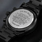litzzy To My Man - I'd Choose You A Hundred Times - Litzzy Engraved Premium Watch - Gift For Soulmate, Husband, Boyfriend Watches   