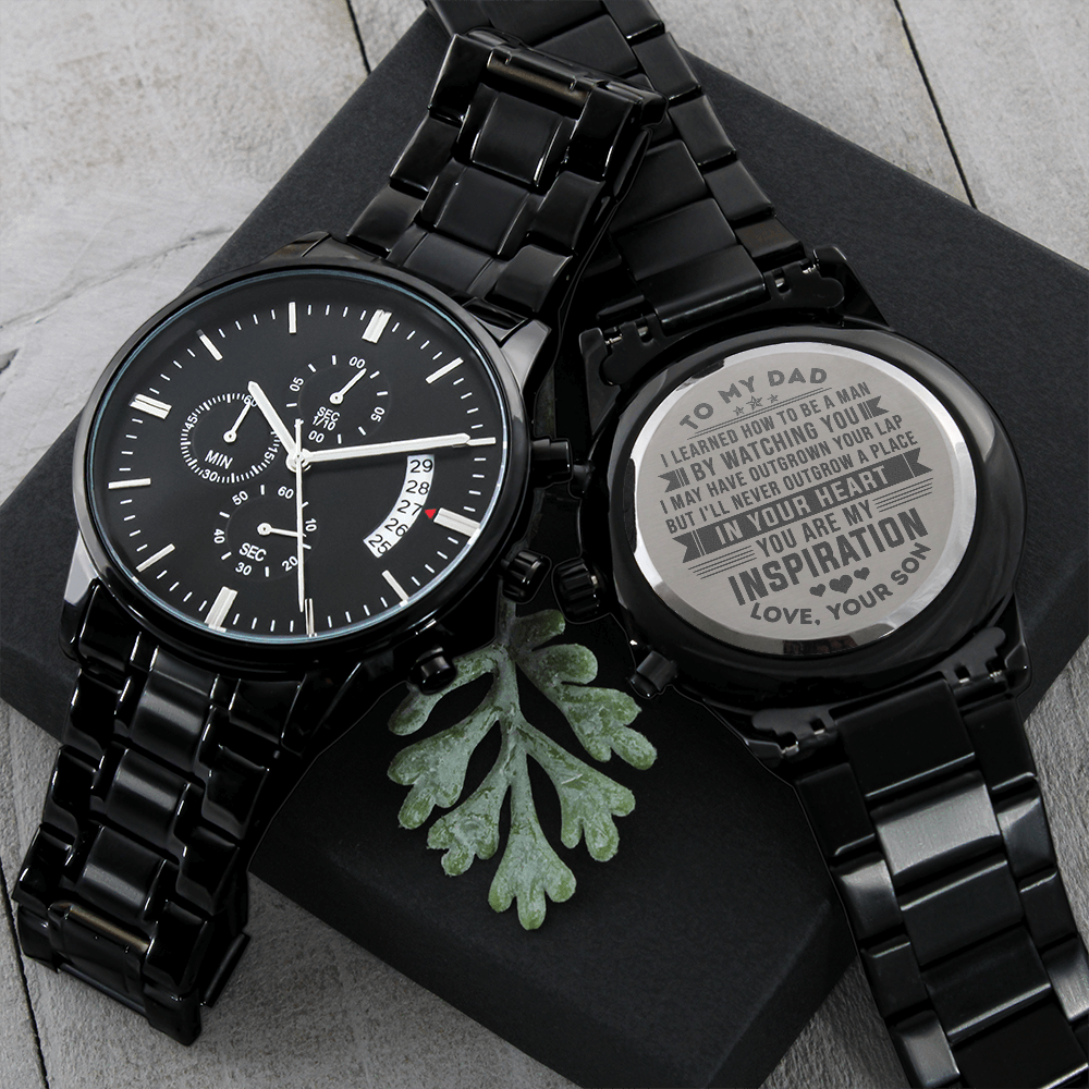 litzzy To my Dad - You are my inspiration - love, your son - Engraved Watch Jewelry   
