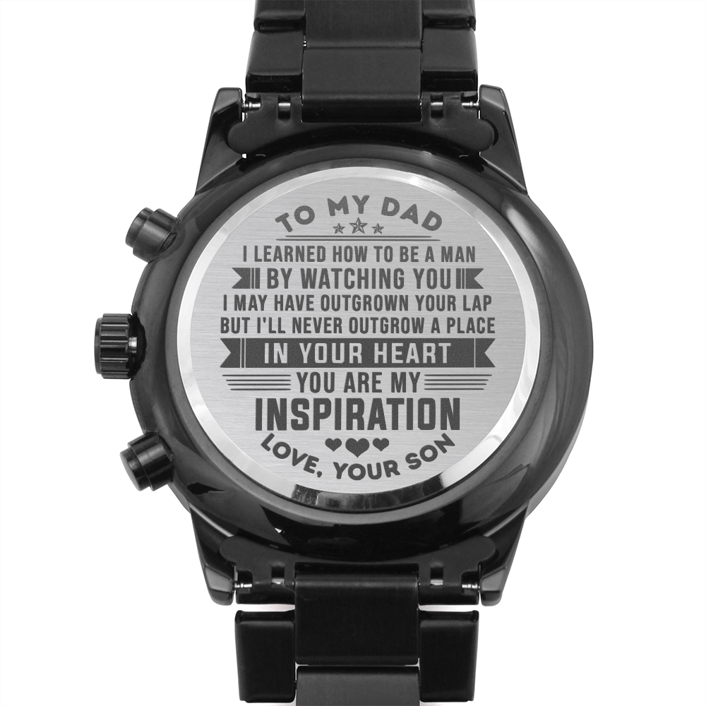 litzzy To my Dad - You are my inspiration - love, your son - Engraved Watch Jewelry   