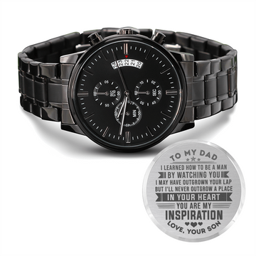litzzy To my Dad - You are my inspiration - love, your son - Engraved Watch Jewelry Standard Box  