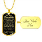 litzzy To my Soulmate - Never Forget That I Love You - Necklace Gift For Her, Wife, Girlfriend, Anniversary, Wedding, Valentine, Birthday with Message Card Jewelry Military Chain (Gold) Yes 