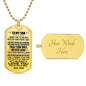 litzzy To My Son from DAD I Want You To Believe Love DAD Jewelry Military Chain (Gold) Yes 