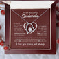 litzzy My Beautiful Soulmate | Love & Light - Forever Love Necklace - Valentine's Day Gift Necklace SO Jewelry 14k White Gold Finish Luxury Box 