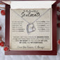 litzzy To My Soulmate Necklace, Gift for Wife Girlfriend Fiancée, Anniversary Necklace, Valentine's Day Necklace - Litzzy Forever Love Necklace Jewelry 14k White Gold Finish Luxury Box W/LED 
