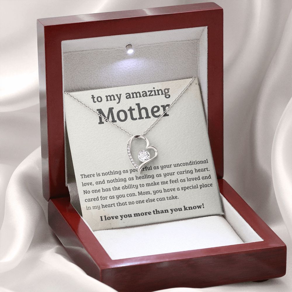 litzzy Mother - A Special Place - Forever Love Necklace - Litzzy Mother's Day Gifts Necklace Jewelry   