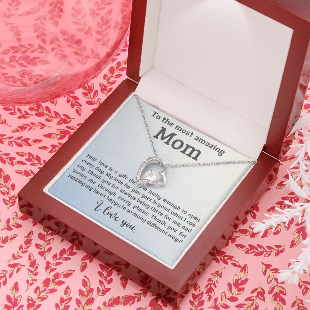 litzzy Mom - A Gift - Forever Love Necklace - Litzzy Mother's Day Gifts Necklace Jewelry   