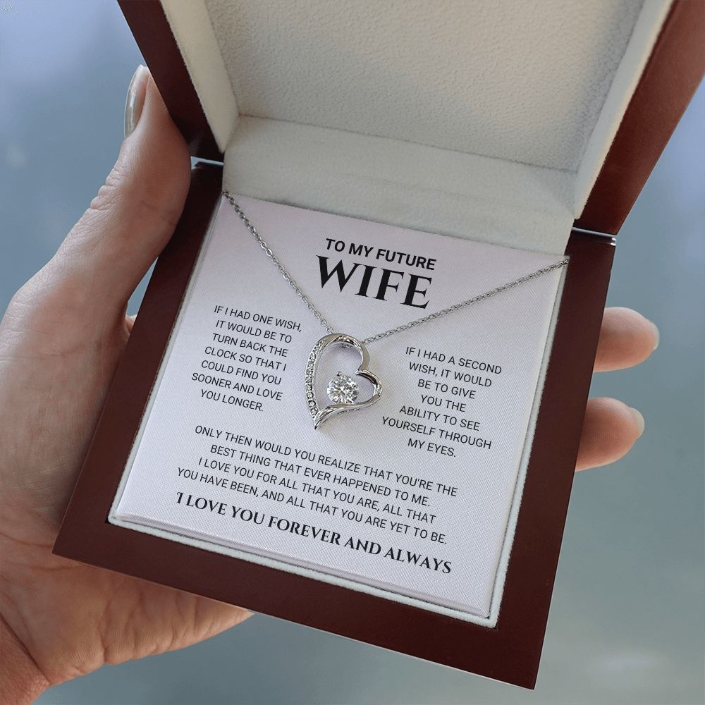 litzzy To My Future Wife - Best Thing - Forever Love Necklace - Love Knot Necklace - To My Future Wife, Gift For Future Wife Jewelry   