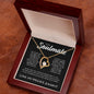 litzzy To My Soulmate - 14K Forever Necklace - Necklace Gift Set - To My Soulmate, Gift For Soulmate SO Jewelry 18k Yellow Gold Finish Luxury Box 