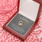litzzy To My Soulmate - Never Forget That I Love You - Forever Love Necklace - Necklace Gift For Her, Wife, Girlfriend, Anniversary, Wedding, Valentine, Birthday with Message Card Jewelry 18k Yellow Gold Finish Luxury Box 