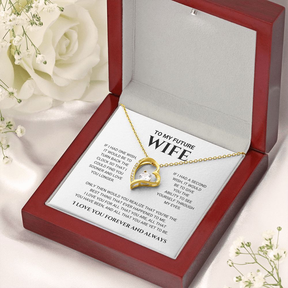 litzzy To My Future Wife - Best Thing - Forever Love Necklace - Love Knot Necklace - To My Future Wife, Gift For Future Wife Jewelry   