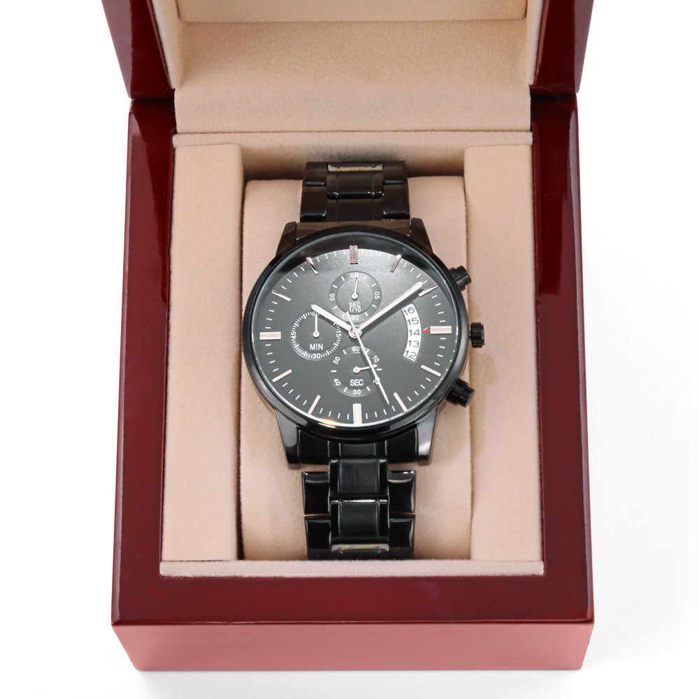 litzzy To my Dad from Daughter - Thank you for always being there for me - Engraved Watch Jewelry   