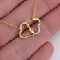 litzzy To My Beautiful Daughter - This Old Lion Will Always Have Your Back - Everlasting Love Necklace jewelry   