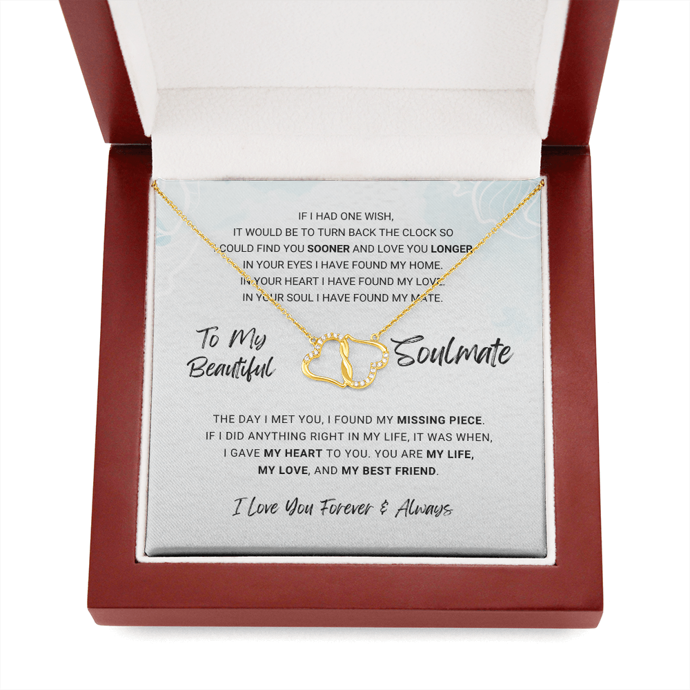 litzzy To My Beautiful Soulmate - Missing Piece - Everlasting Love - To My Soulmate - Gift For Soulmate Jewelry   