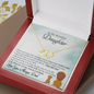 litzzy To My Beautiful Daughter - This Old Lion Will Always Have Your Back - Everlasting Love Necklace jewelry   