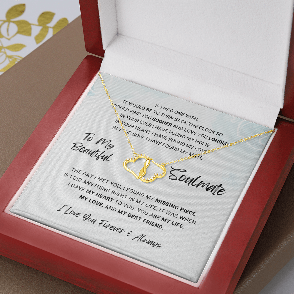 litzzy To My Beautiful Soulmate - Missing Piece - Everlasting Love - To My Soulmate - Gift For Soulmate Jewelry   