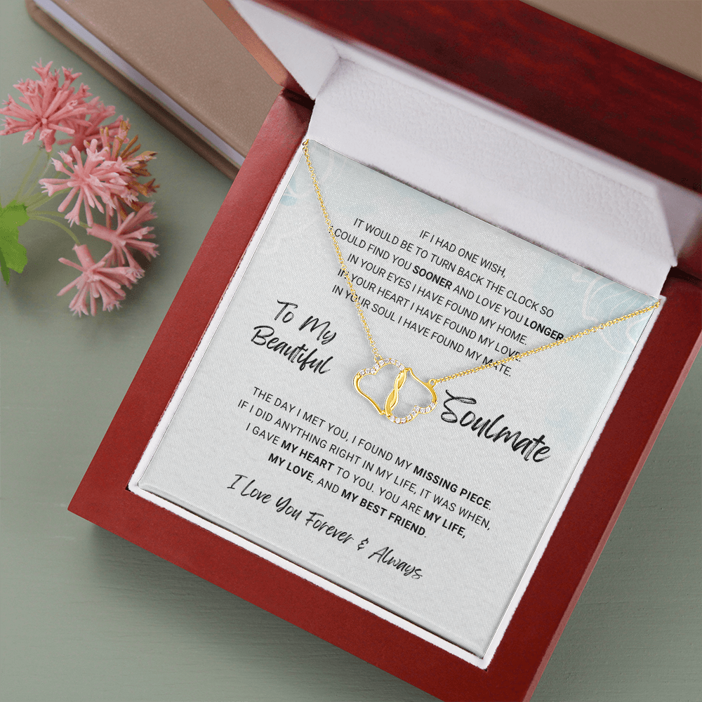 litzzy To My Beautiful Soulmate - Missing Piece - Everlasting Love - To My Soulmate - Gift For Soulmate Jewelry Default Title  