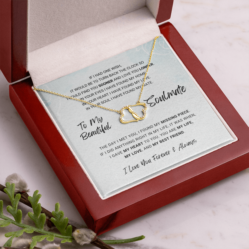 litzzy To My Beautiful Soulmate - Missing Piece - Everlasting Love - To My Soulmate - Gift For Soulmate Jewelry   