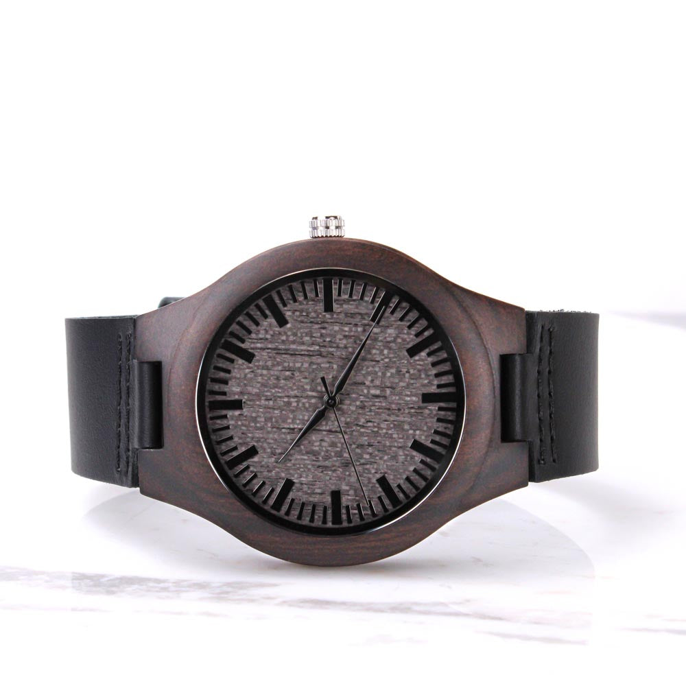 litzzy To my Dad - You are my inspiration - Engraved Wooden Watch Jewelry   