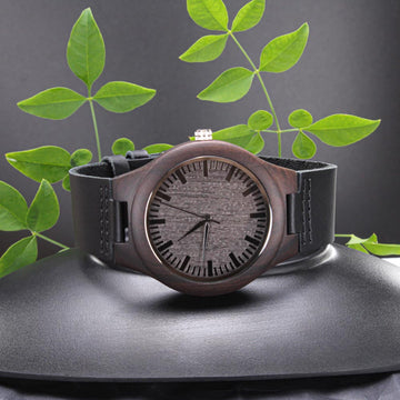 litzzy To my Dad - You are my inspiration - Engraved Wooden Watch Jewelry   
