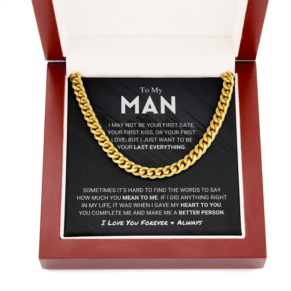litzzy To My Man - Last Everything - To My Boyfriend , Gift For Boyfriend Jewelry   