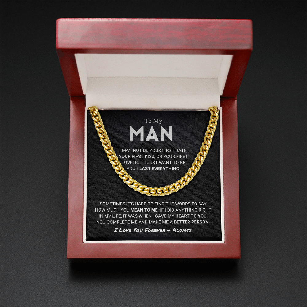 litzzy To My Man - Last Everything - To My Boyfriend , Gift For Boyfriend Jewelry   