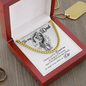 litzzy To My Dad - I Loved You My Whole Life - Cuban Chain Necklace - To My Dad necklace, dad gifts from daughter, dad gifts from son, Thank you Dad gift, Son daughter to Dad Gift Jewelry   