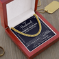 litzzy To My Husband - You Are The Source Of My Joy - Cuban Link Necklace - To My Husband, Gift For Husband Jewelry   