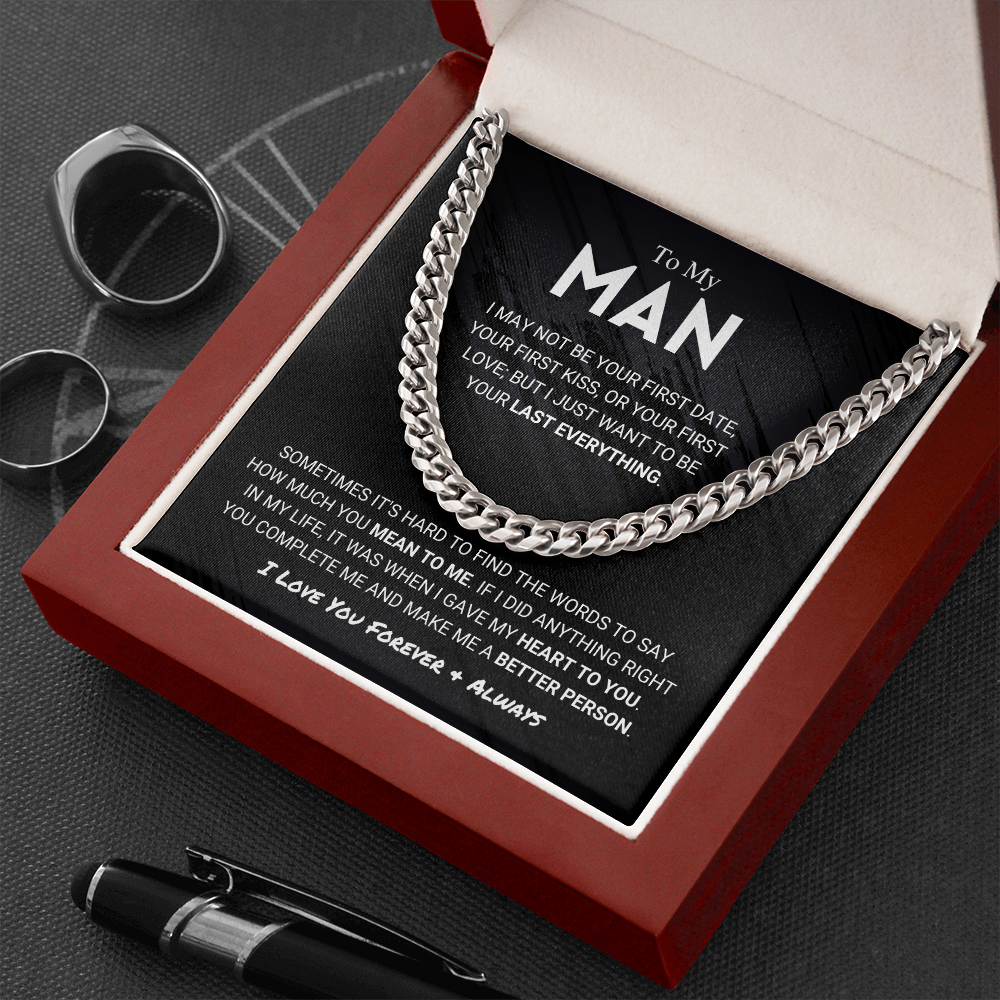 litzzy To My Man - Last Everything - To My Boyfriend , Gift For Boyfriend Jewelry   