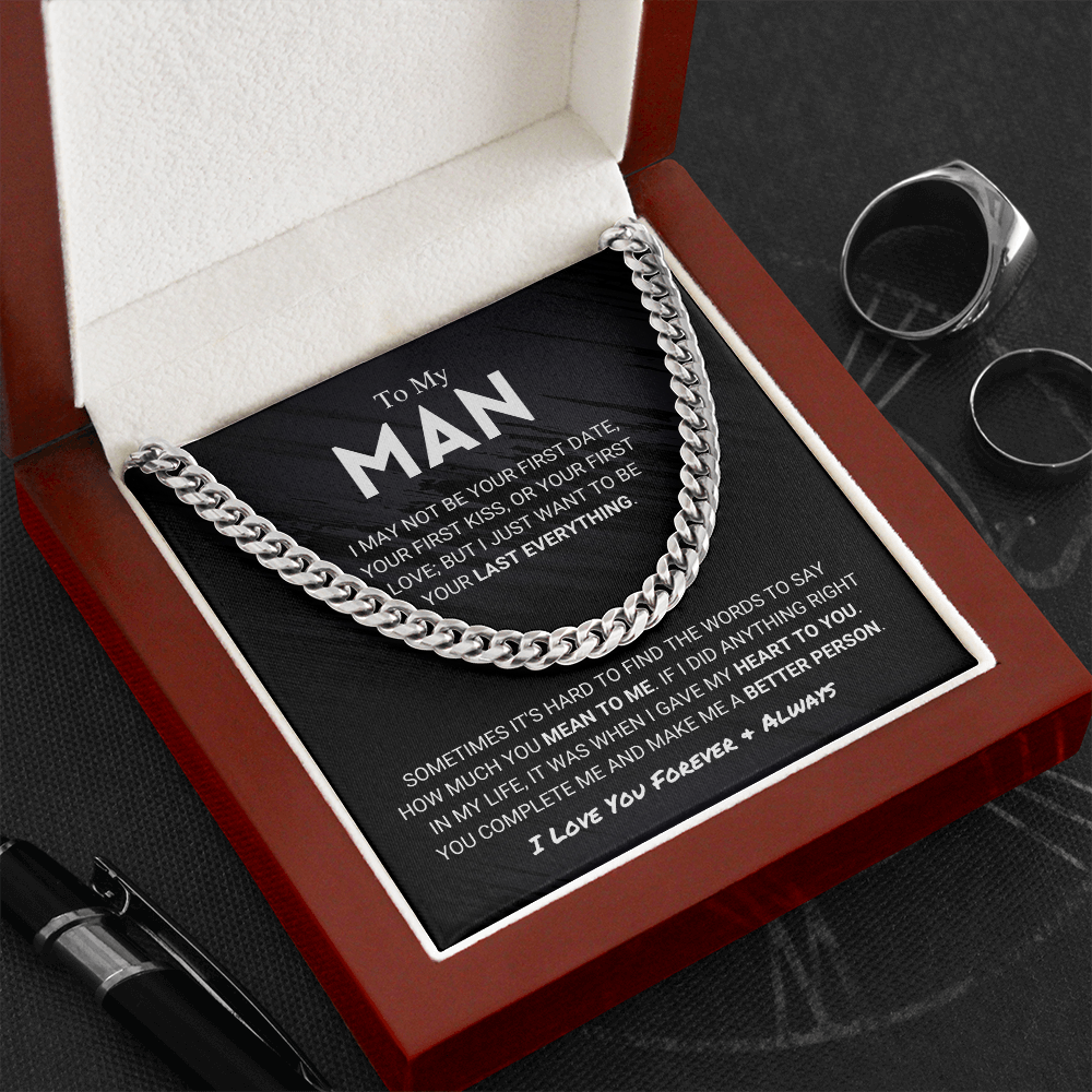 litzzy To My Man - Last Everything - To My Boyfriend , Gift For Boyfriend Jewelry   