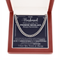 litzzy To My Husband - You Are The Source Of My Joy - Cuban Link Necklace - To My Husband, Gift For Husband Jewelry   