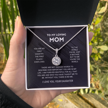 litzzy Mom - You're The World - Eternal Hope Necklace - Litzzy Mother's Day Gifts Necklace Jewelry   
