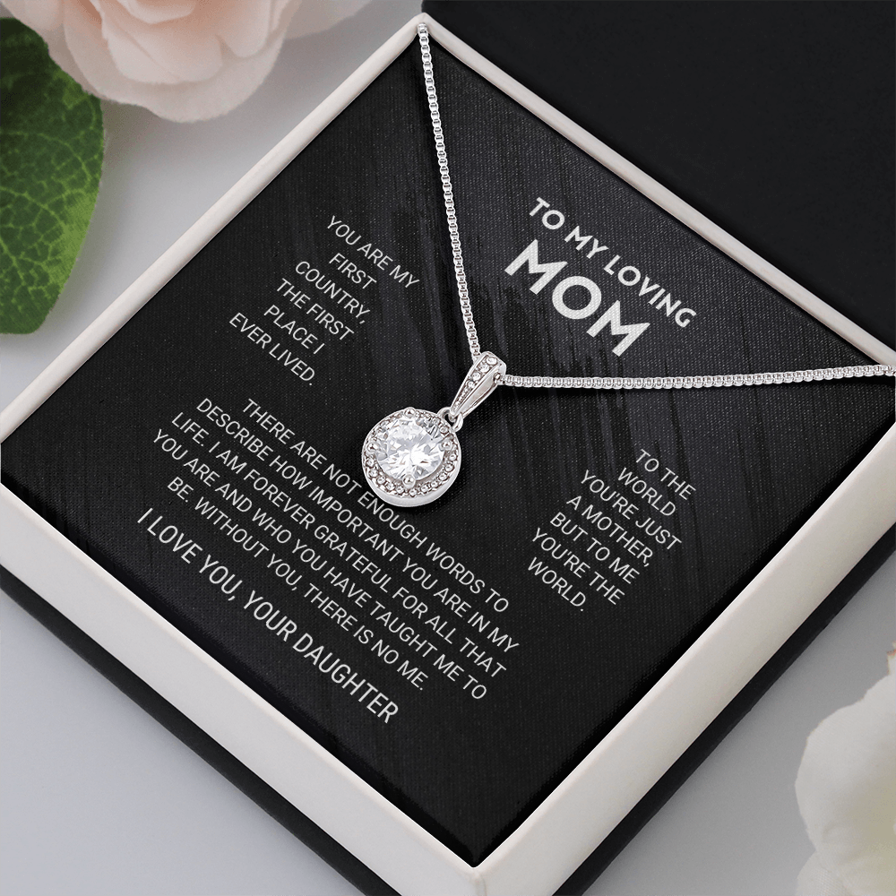 litzzy Mom - You're The World - Eternal Hope Necklace - Litzzy Mother's Day Gifts Necklace Jewelry   