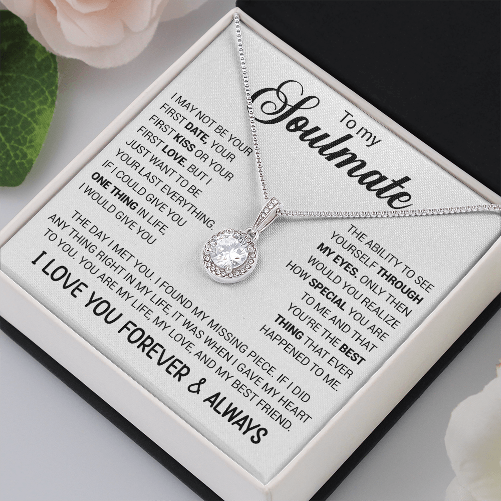 litzzy To My Soulmate - You're The Best Thing That Ever Happened To Me - Eternal Hope necklace - To My Soulmate, Gift For Soulmate Jewelry   