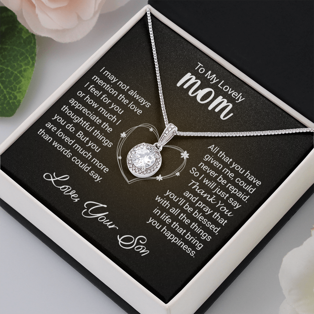 litzzy To My Lovely Mom - I Appreciate The Thoughtful Things You Do - Eternal Hope Necklace Jewelry   