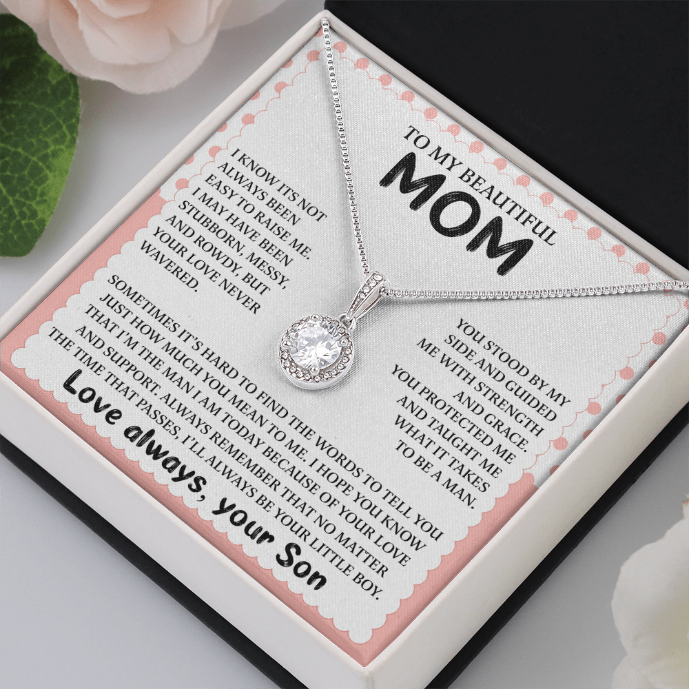 litzzy To My Beautiful Mom - I'll Always Be Your Little Boy - Eternal Hope Necklace Jewelry   
