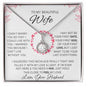 litzzy To My Beautiful Wife - I Married You Because I Cant Live Without You - To My Wife, Gift For Wife - Valentine's Day Gift - Eternal Hope Necklace SO Jewelry Two Tone Box  