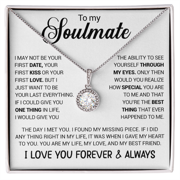 litzzy To My Soulmate - You're The Best Thing That Ever Happened To Me - Eternal Hope necklace - To My Soulmate, Gift For Soulmate Jewelry Standard Box  