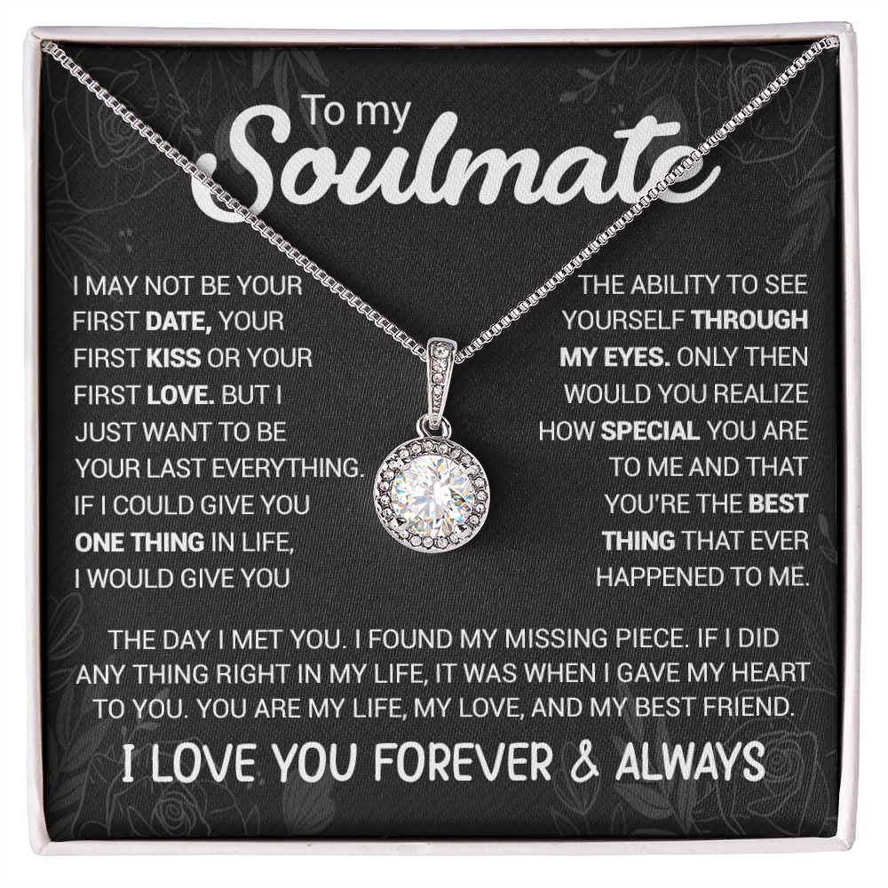 litzzy To My Soulmate - You're The Best Thing That Ever Happened To Me - Eternal Hope necklace - To My Soulmate, Gift For Soulmate Jewelry Standard Box  
