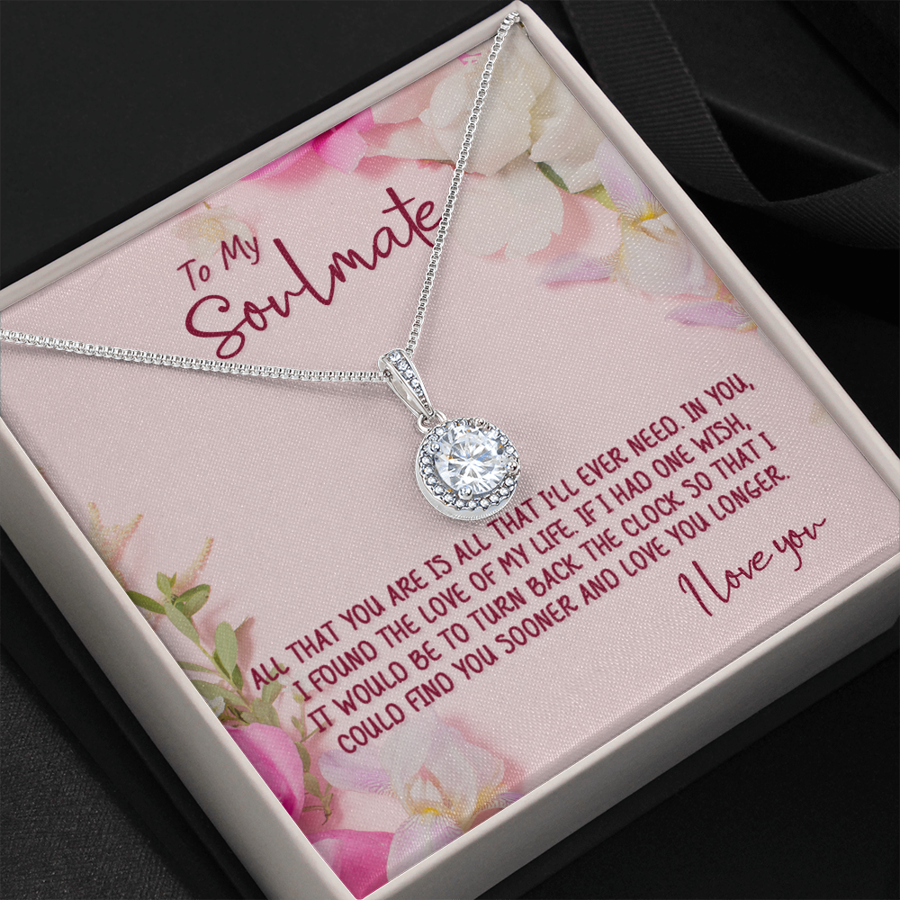 litzzy To My Soulmate - The Love of My Life - Necklace Gift Set - To My Soulmate, Gift For Soulmate Jewelry   