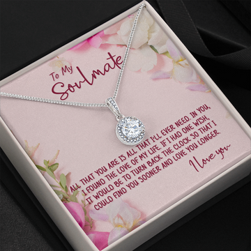 litzzy To My Soulmate - The Love of My Life - Necklace Gift Set - To My Soulmate, Gift For Soulmate Jewelry   