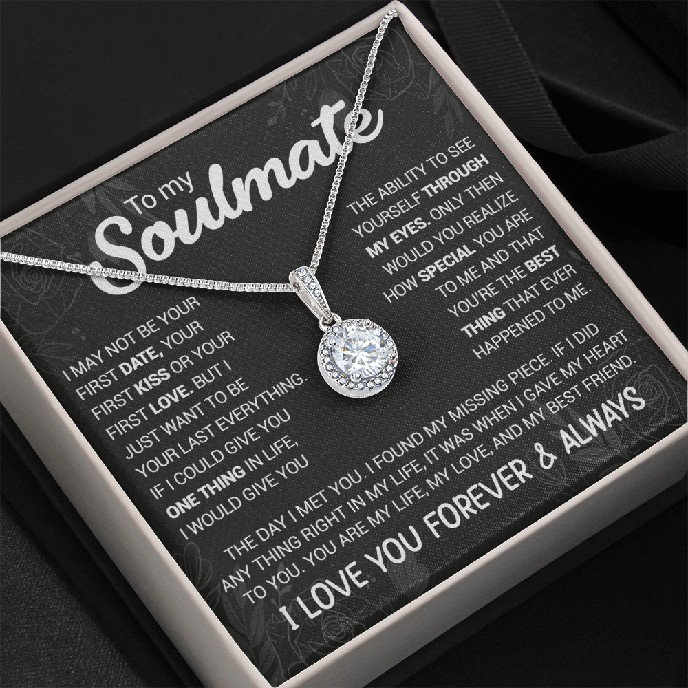 litzzy To My Soulmate - You're The Best Thing That Ever Happened To Me - Eternal Hope necklace - To My Soulmate, Gift For Soulmate Jewelry   