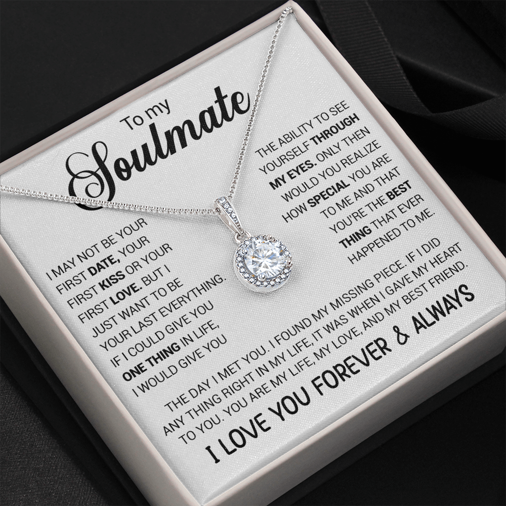 litzzy To My Soulmate - You're The Best Thing That Ever Happened To Me - Eternal Hope necklace - To My Soulmate, Gift For Soulmate Jewelry   