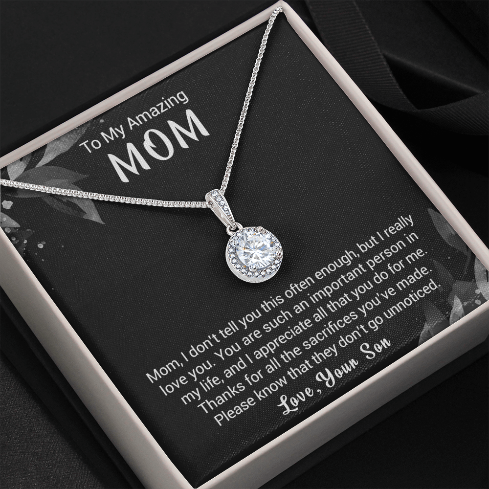 litzzy To My Amazing Mom - Thanks For All The Sacrifices You've Made - Eternal Hope Necklace Jewelry   