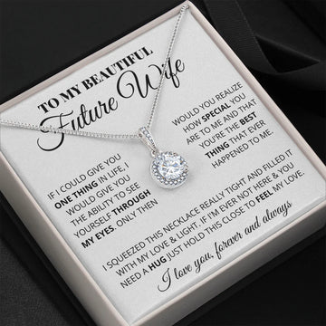 litzzy To My Future Wife - Best Thing Ever - Litzzy Eternal Hope Necklace - Necklace for Wife from Husband Jewelry   