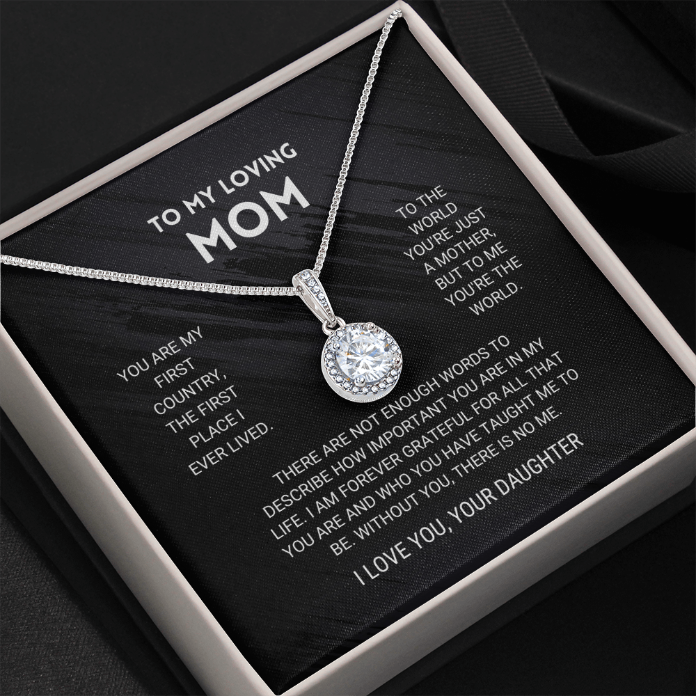litzzy Mom - You're The World - Eternal Hope Necklace - Litzzy Mother's Day Gifts Necklace Jewelry   