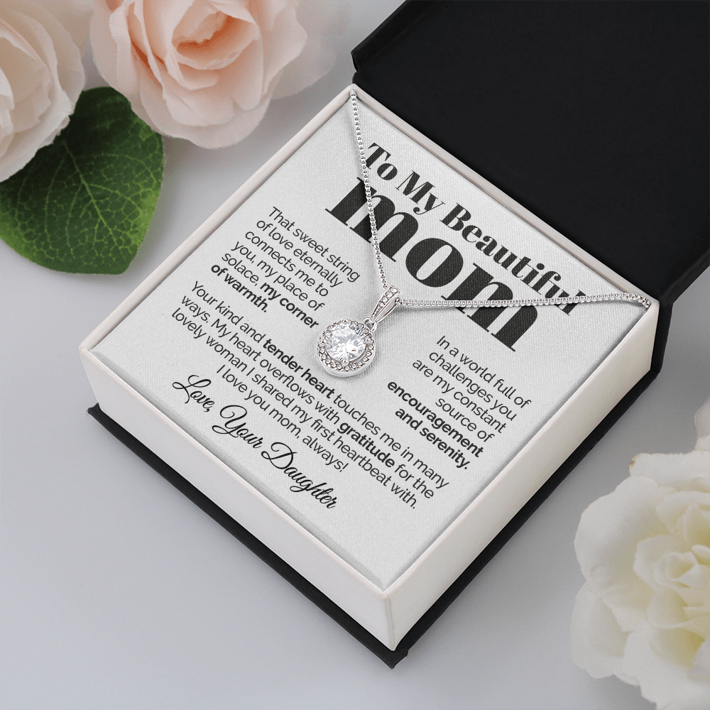 litzzy To My Beautiful Mom - That Sweet String Of Love - Eternal Hope Necklace Jewelry   