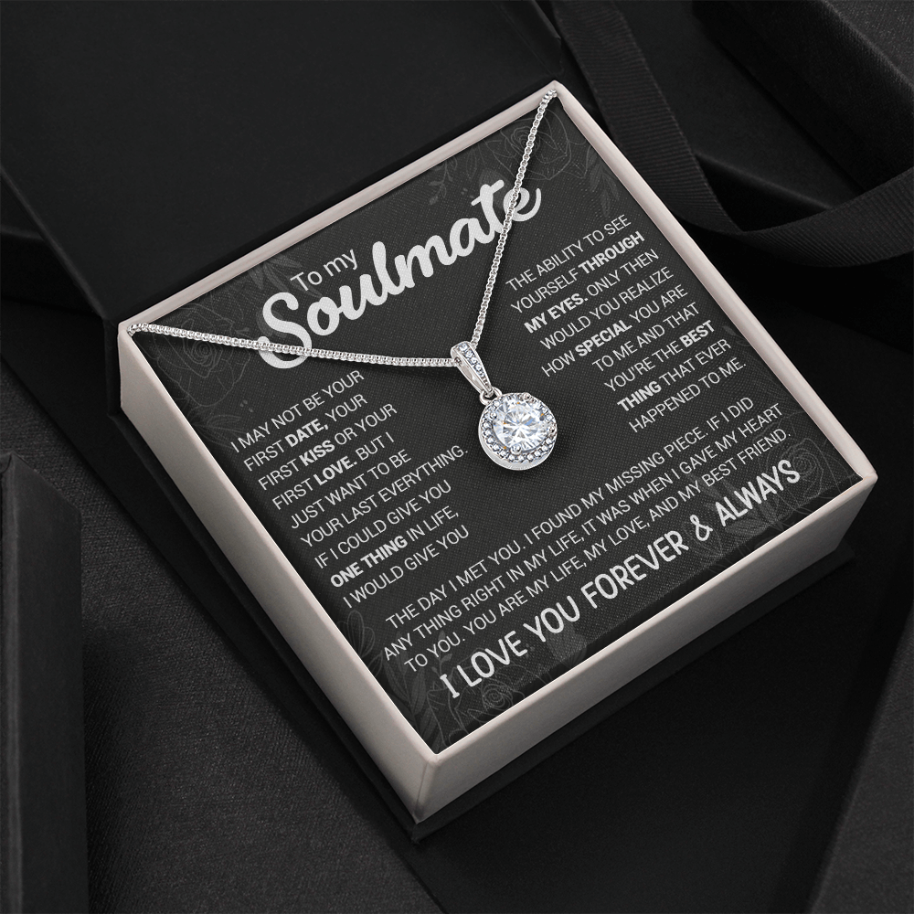 litzzy To My Soulmate - You're The Best Thing That Ever Happened To Me - Eternal Hope necklace - To My Soulmate, Gift For Soulmate Jewelry   